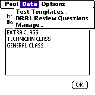 Data Menu